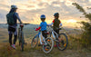 What are some tips for cycling safety along these routes?