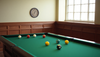 15 billiards arranged on a pool table