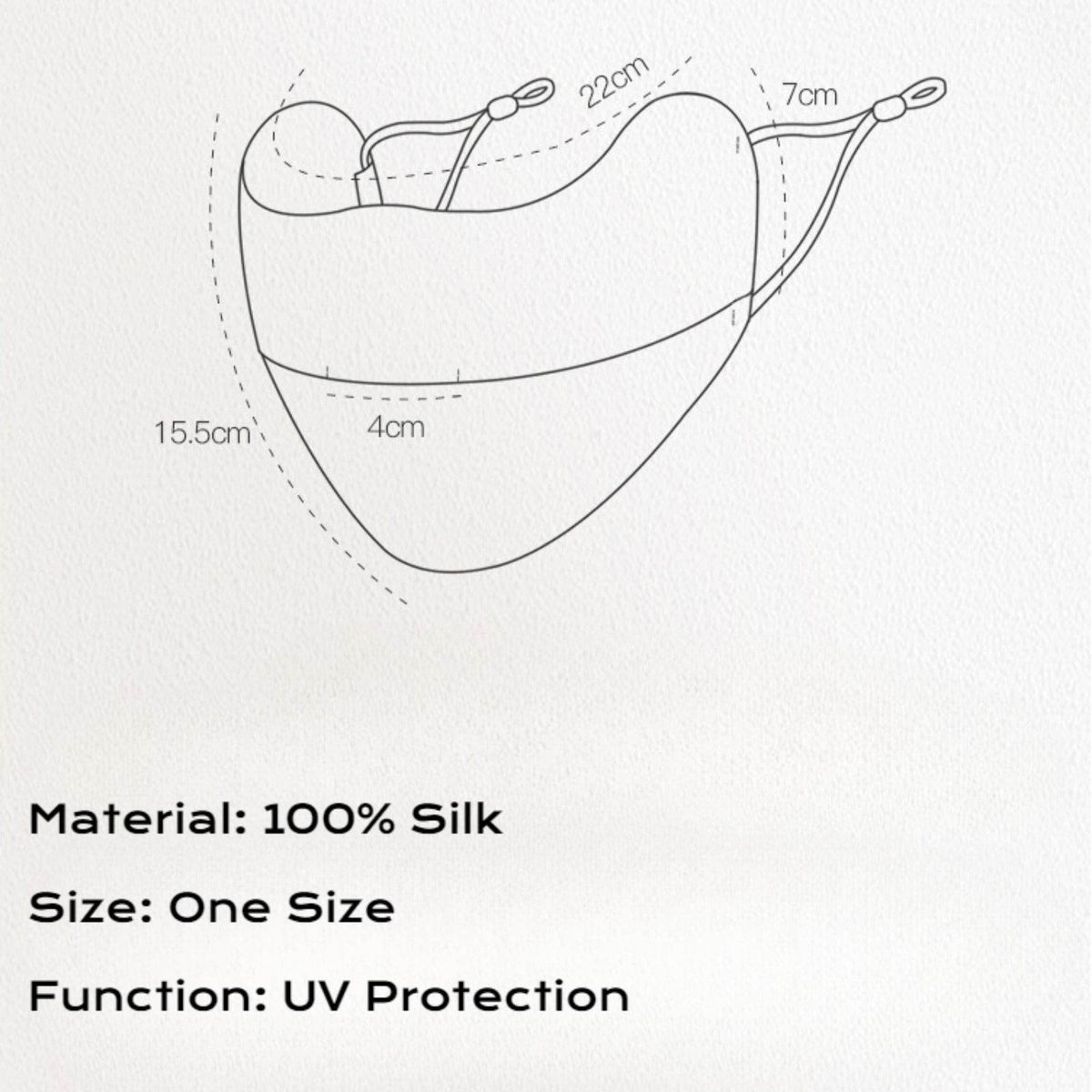 100% Real Silk UV Protection Mask - Movagear