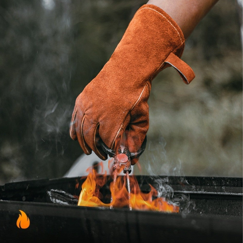 Barbecue Gloves, Heat-resistant and 500 Degree Industrial Oven Baking