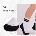 Sports Socks - Badminton Tennis Socks for Men Women - Breathable Running Socks