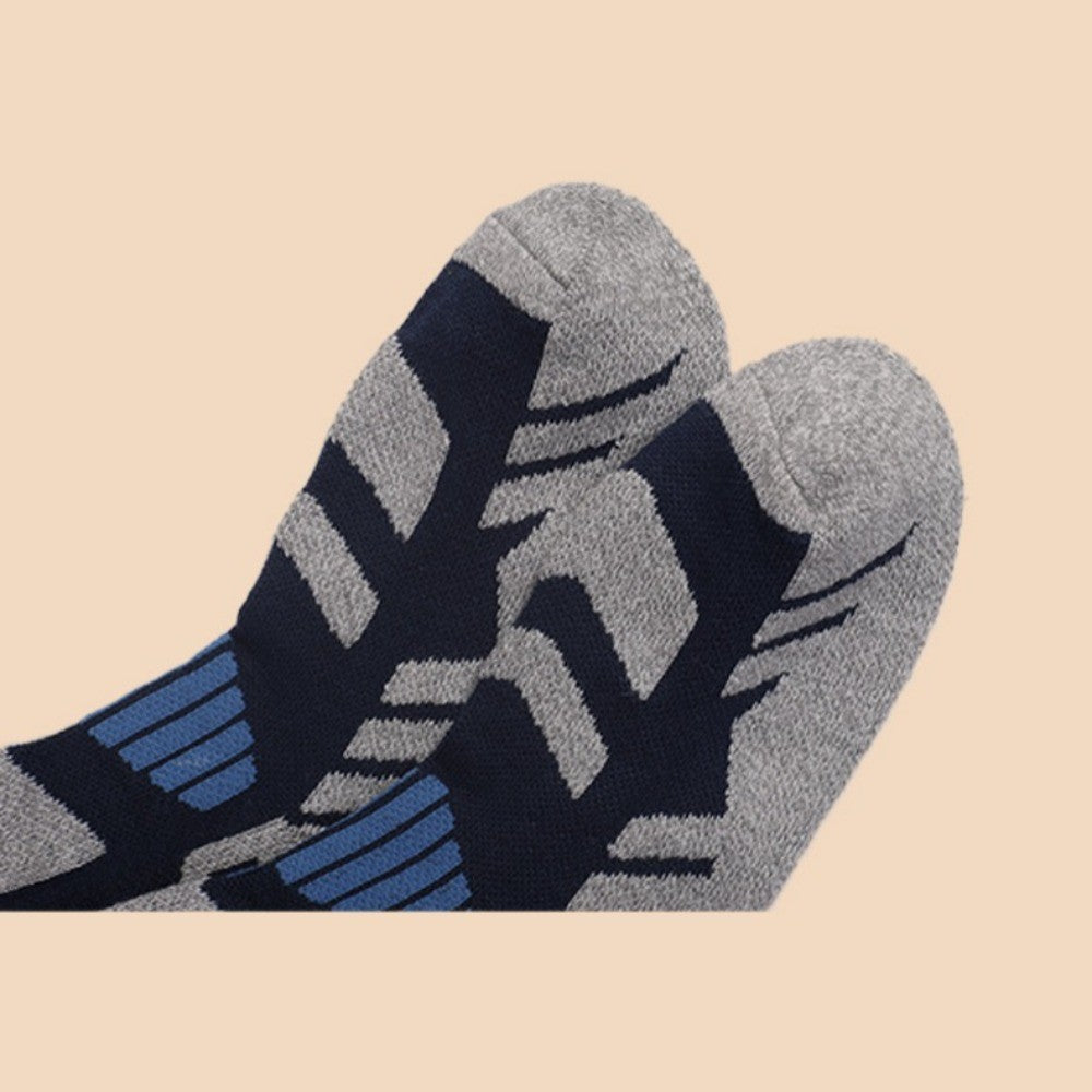 Wool Blend Skiing Socks for Men - Winter Thermal Outdoor Hiking Snow Socks