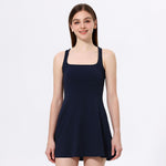 Women's Sports Dress Built in Shorts and Bra - Tennis Dress for Outdoor Running
