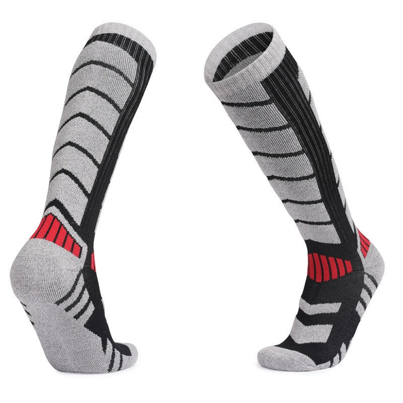 Wool Blend Skiing Socks for Men - Winter Thermal Outdoor Hiking Snow Socks