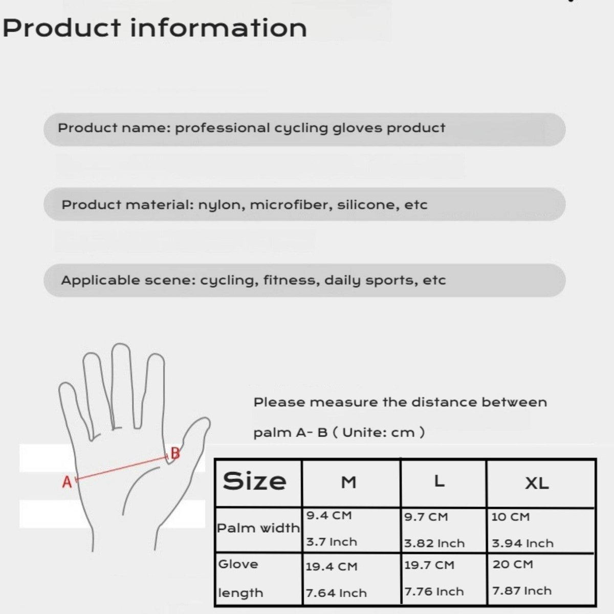 Cycling Gloves Bike Gloves for Men Women, Breathable Half Finger Bicycle Gloves - Movagear