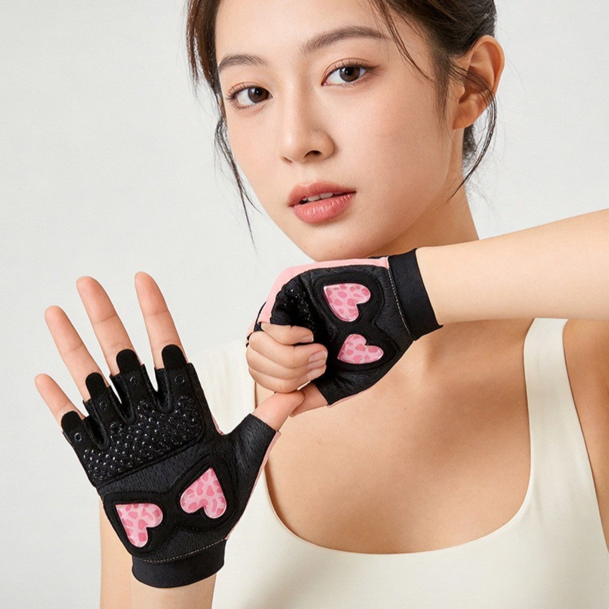 Sports Yoga Fitness Gloves for Women - Shock Absorption Outdoor Cycling Gloves