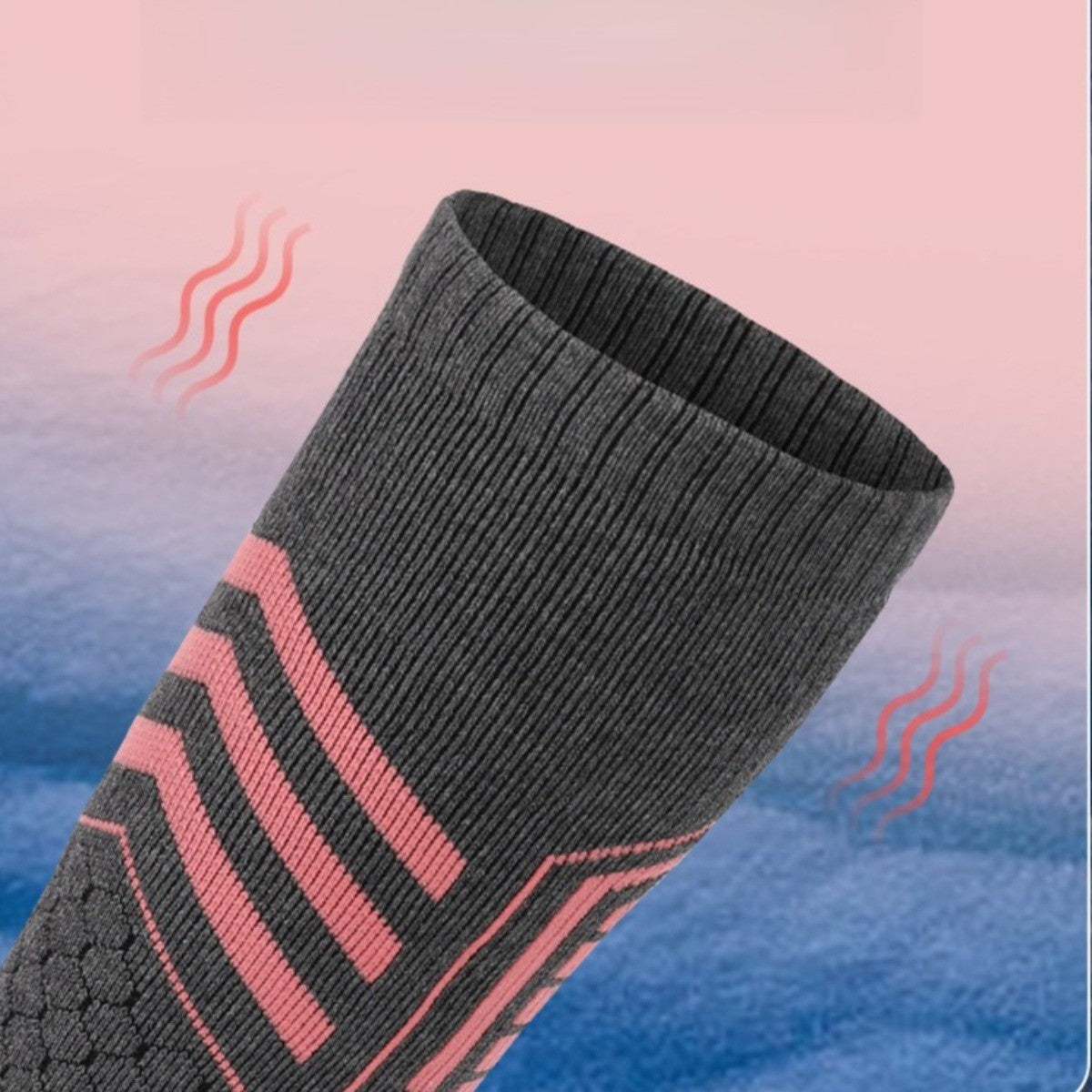 Ski Socks Thermal Warm - Winter Thick Knee High Snowboarding Socks For Unisex