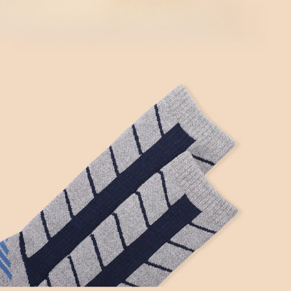Wool Blend Skiing Socks for Men - Winter Thermal Outdoor Hiking Snow Socks