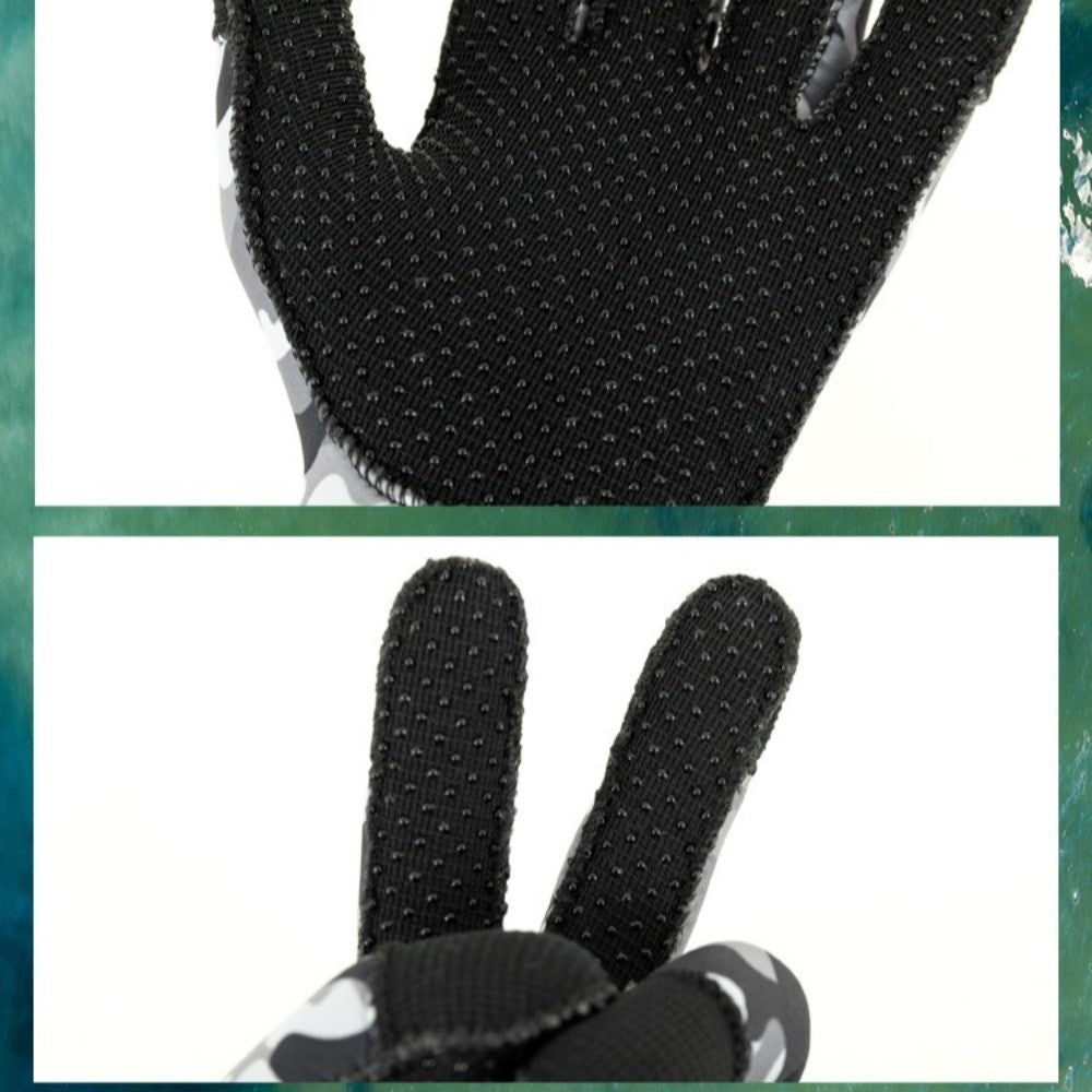 3mm Swimming Diving Gloves for Men Women, Cold Resistant Snorkeling Gloves