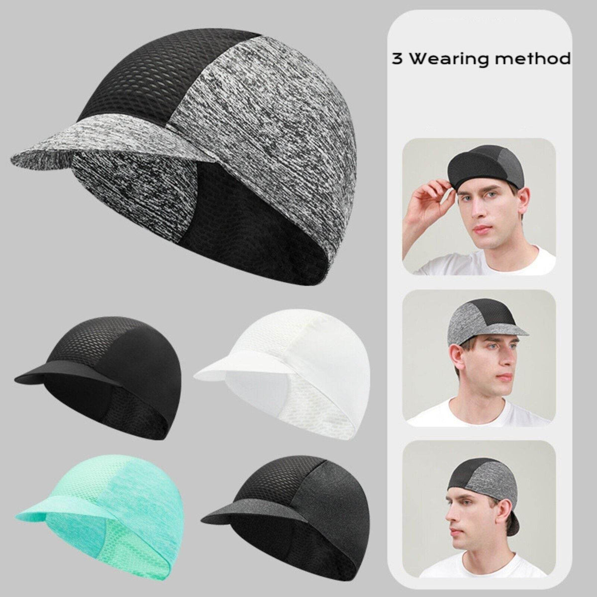 Cycling Cap with 3 Wearing Method - Movagear