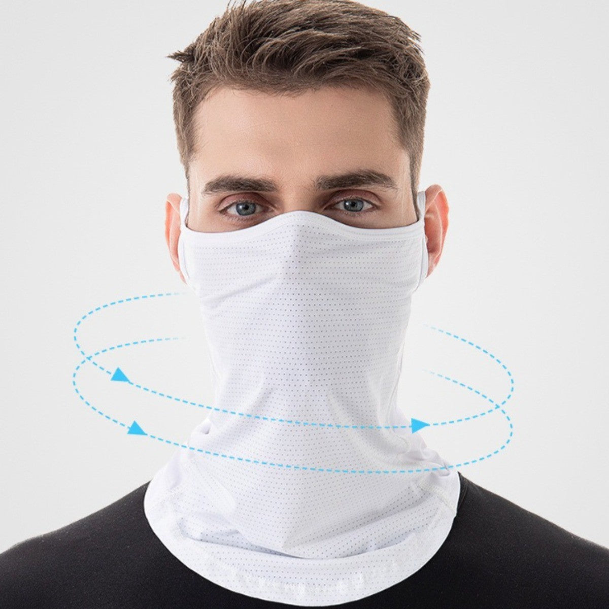 Cycling Sun Protection Scarf Mask - Neck Gaiter Ice Silk Balaclava For Men Women