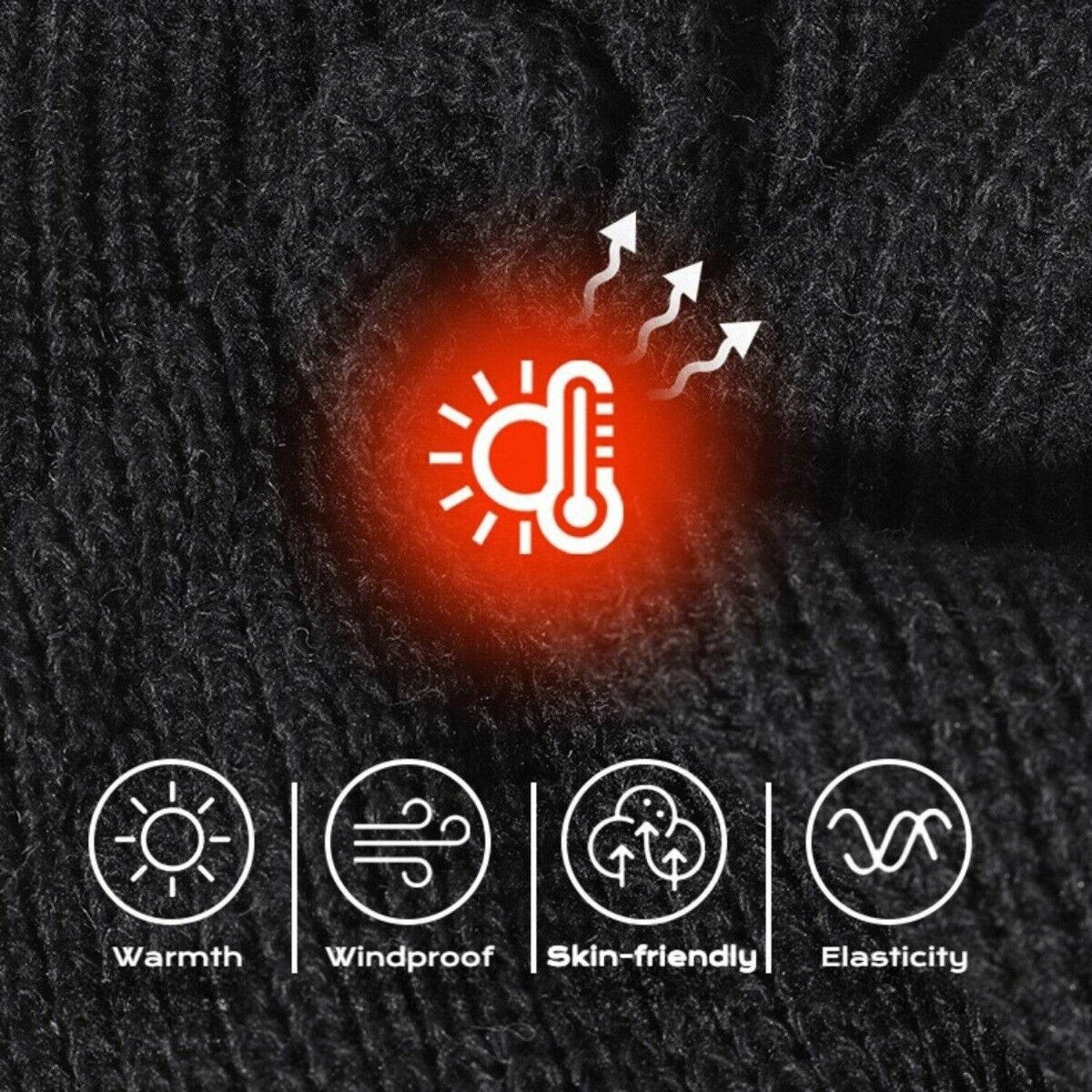 Knit Balaclava - With Both Wearing Method - Movagear