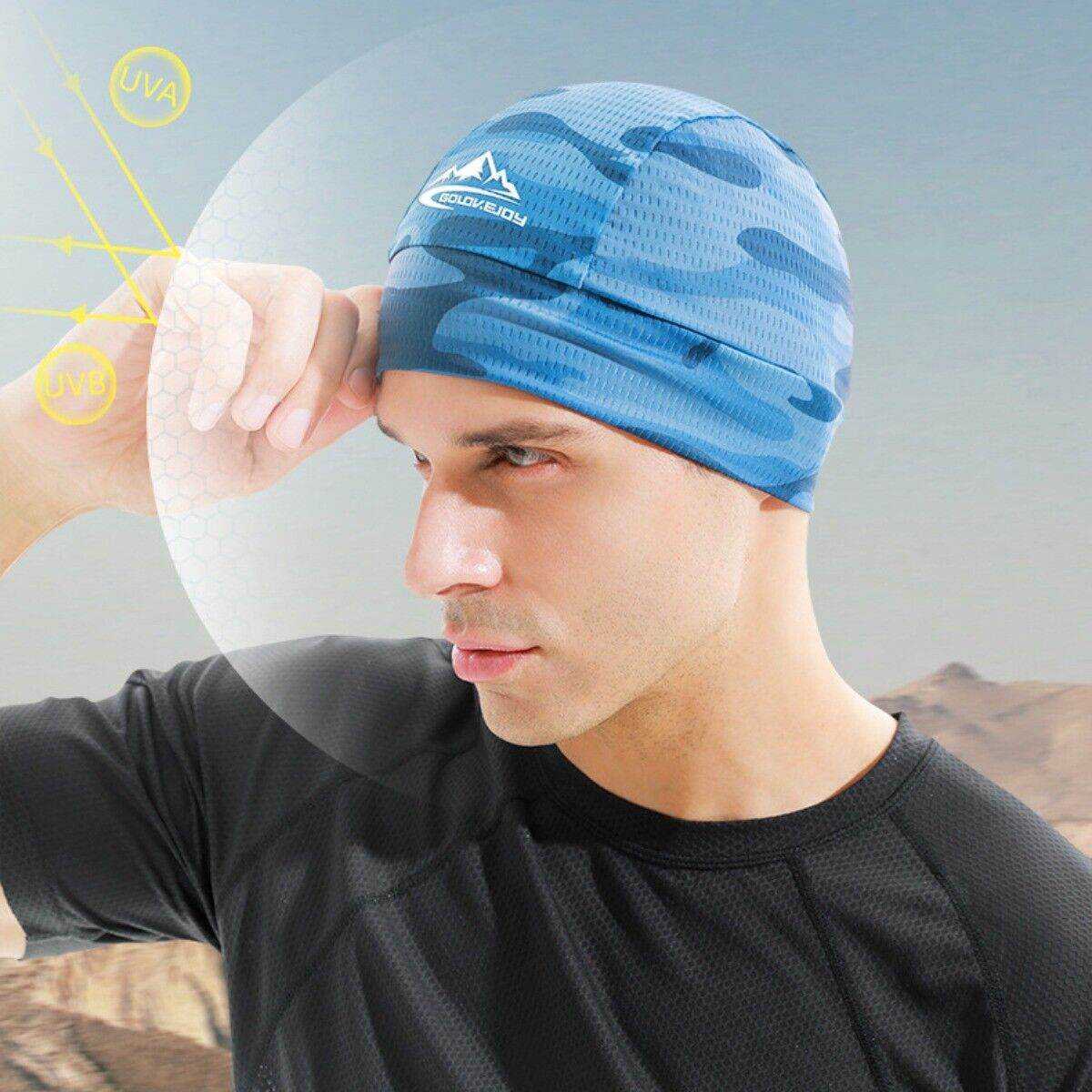 UPF50+ Cycling Cap for Unisex - Skull Cap Bicycle Motorcycle Helmet Liner Beanie - Movagear