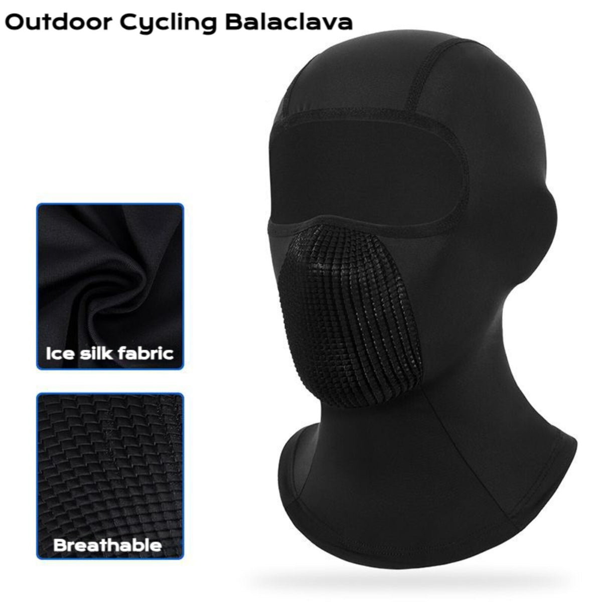 Balaclava Ski Mask, Sun Protection Face Mask Cover Cooling Helmet Liner