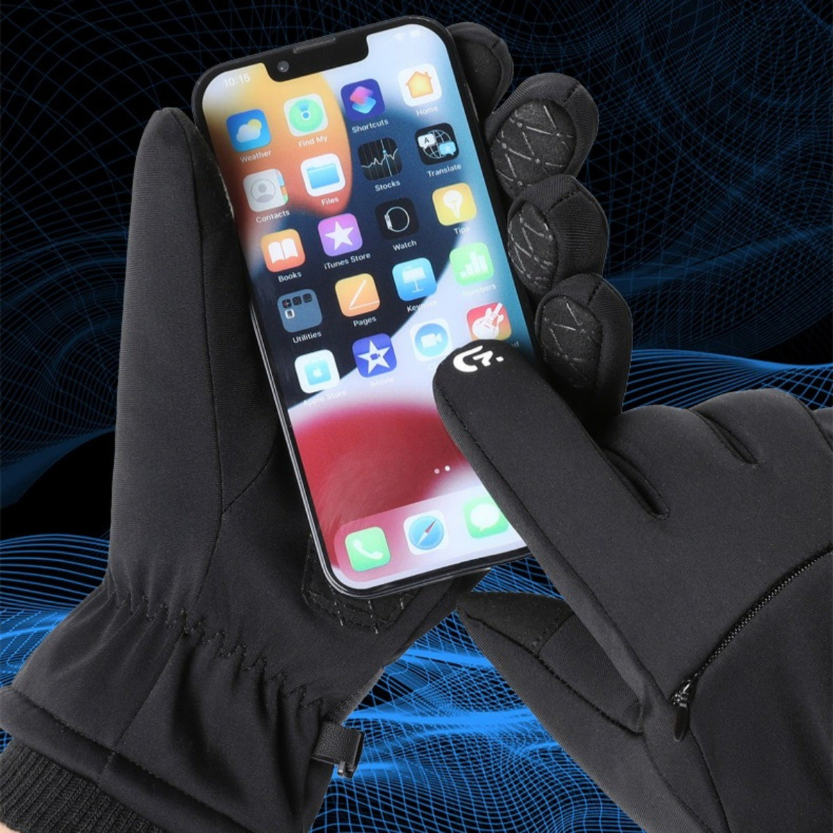 Winter Cycling Gloves - Outdoor Sports Windproof Waterproof Skiing Gloves