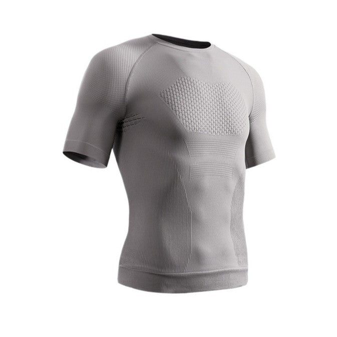 Running Tops - Men's Fitness Activewear Tops Summer Seamless Sport Short Sleeves Cloth