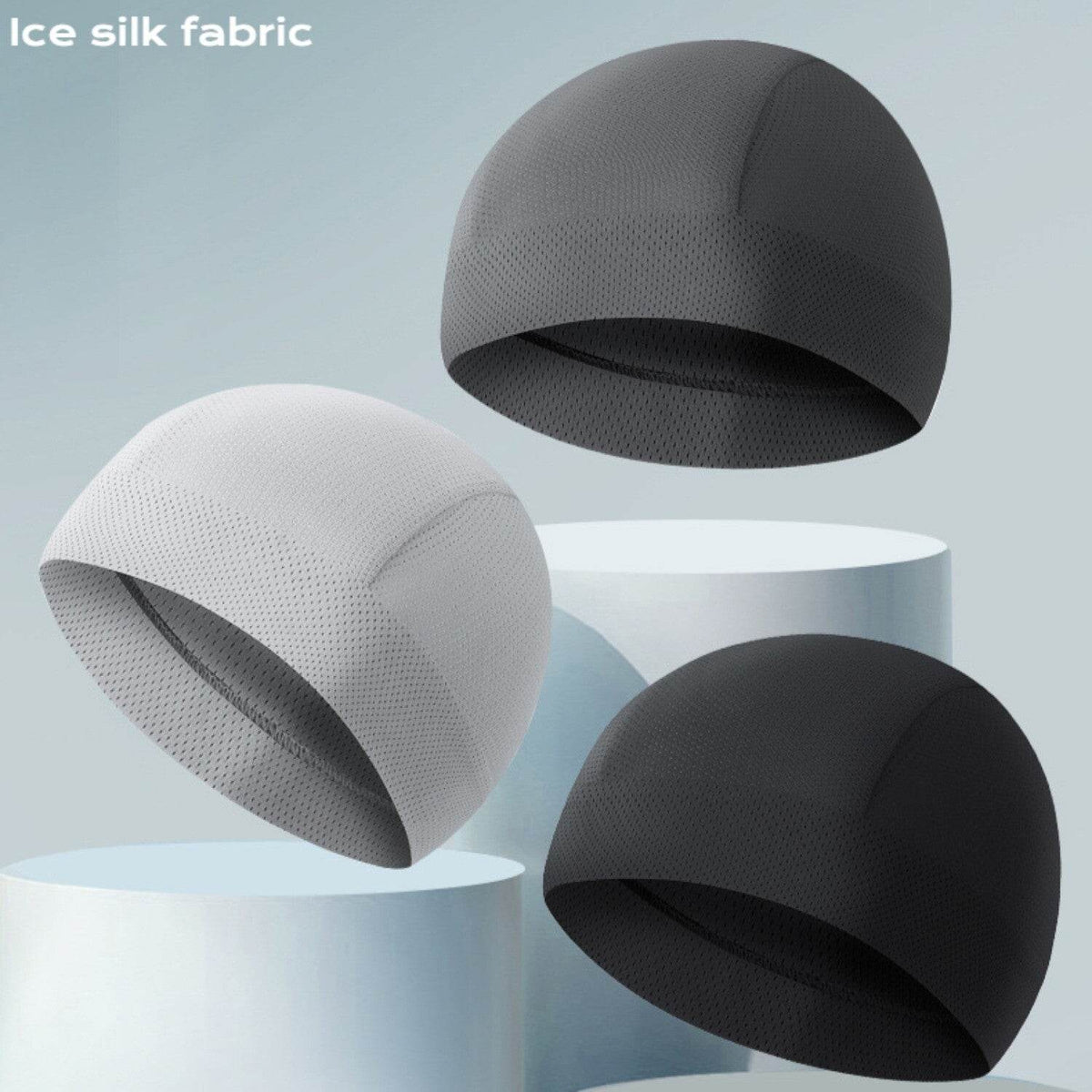 Summer Skull Caps Helmet Liner for Men Women, Ice silk Cycling Caps Beanie - Movagear