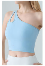 Single Shoulder Crossbody Sports Vest for Women - Running Quick Drying Yoga Bra