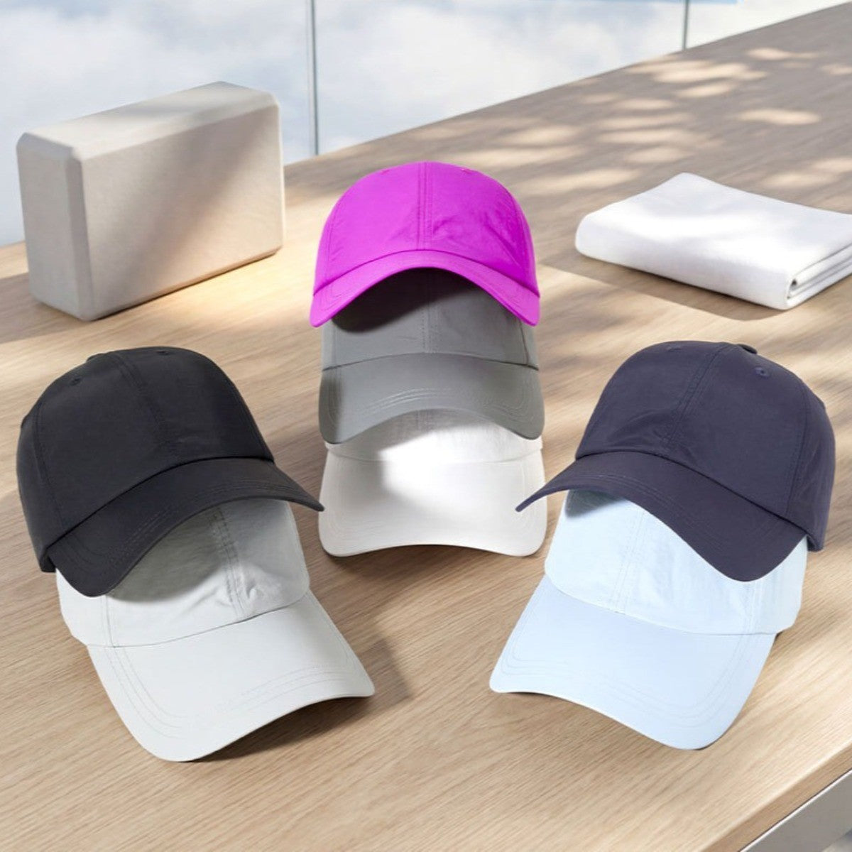 Summer Wide Brim Sun Protection Hat for Women Men Soft Quick Drying Baseball Cap