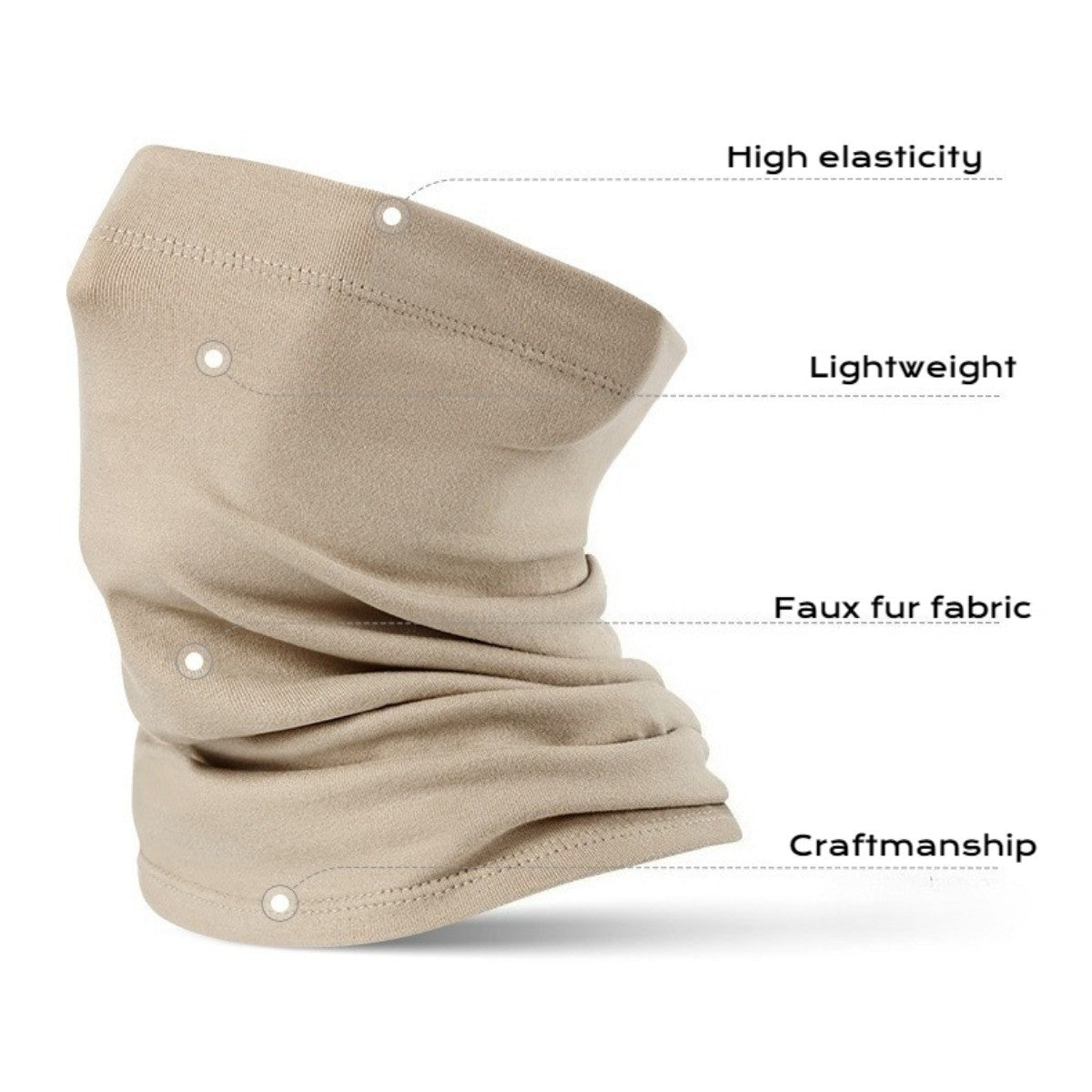 Winter Neck Gaiter Face Cover - Thermal Face Mask for Skiing Cycling