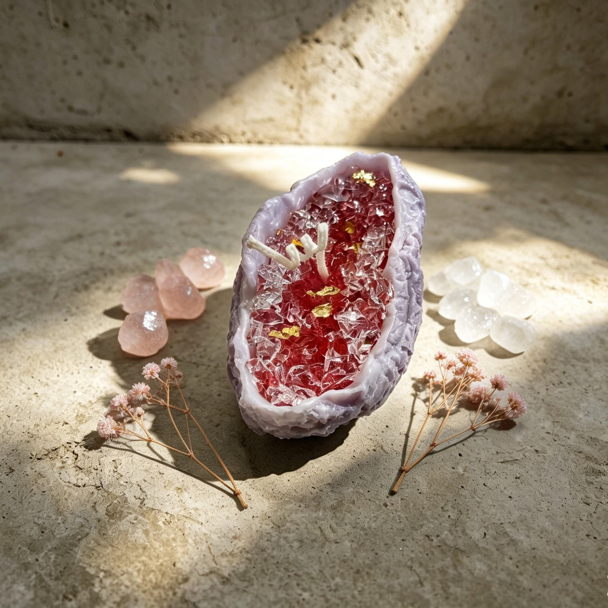 Handmade Aromatherapy Candles - Crystal Cave Shaped Bedroom Decoration Candles