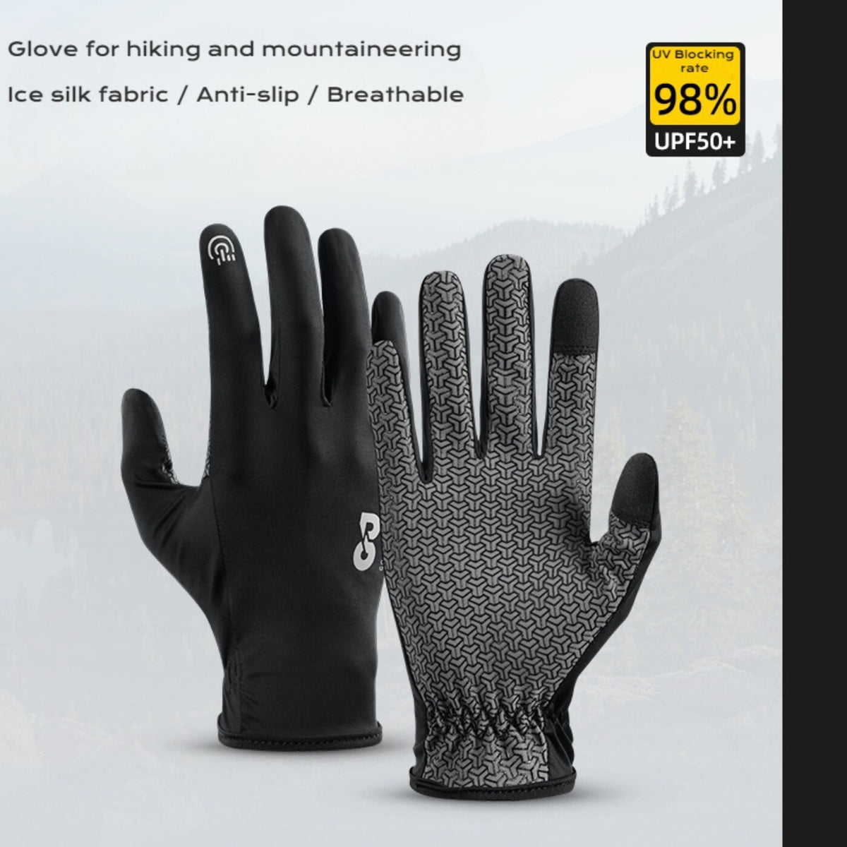 Summer Gloves for Mountaineering Hiking Cycling - UV Protection Glove for Unisex