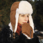 Faux Fur Trapper Hat Aviator Cap Trapper - Movagear