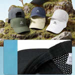 Summer Baseball Cap for Men Women - Breathable Sun Hat - Quick Drying Sun Hat