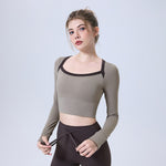 Womens Sports Bra - Workout Tank Top with Built in Pads - Yoga T-Shirt CX5697