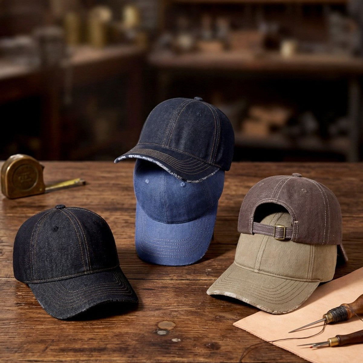 Retro Denim Baseball Cap for Men Women - Skin Friendly, Breathable Soft Top