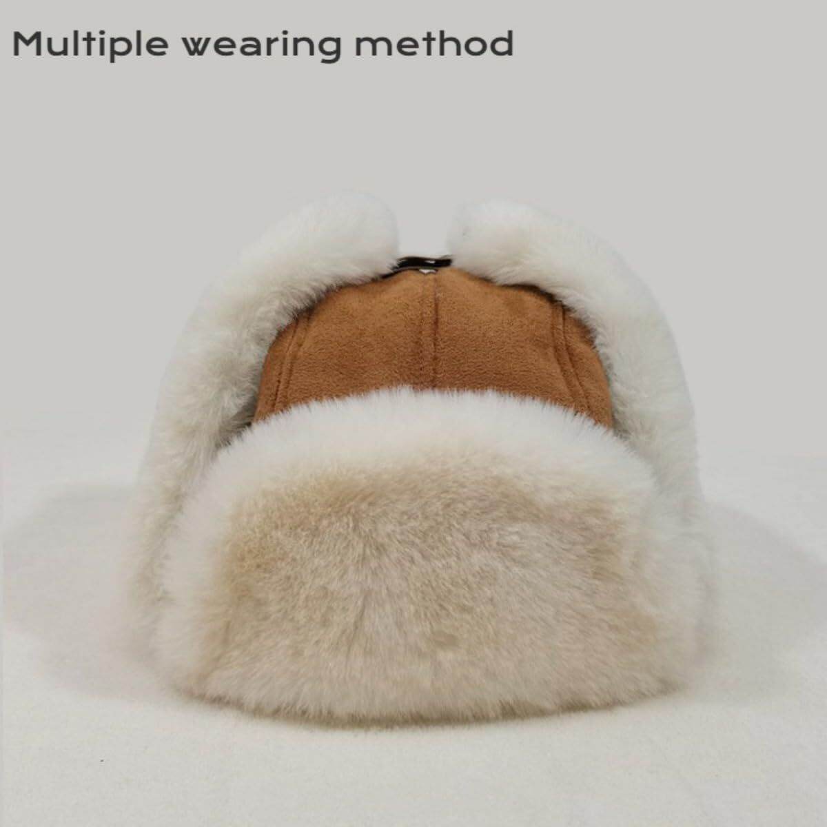 Faux Fur Trapper Hat Aviator Cap Trapper - Movagear