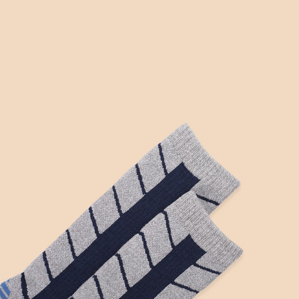 Wool Blend Skiing Socks for Men - Winter Thermal Outdoor Hiking Snow Socks