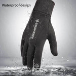 Men Thermal Windproof Waterproof Winter Cycling Gloves Touch Screen Warm Mittens - Movagear