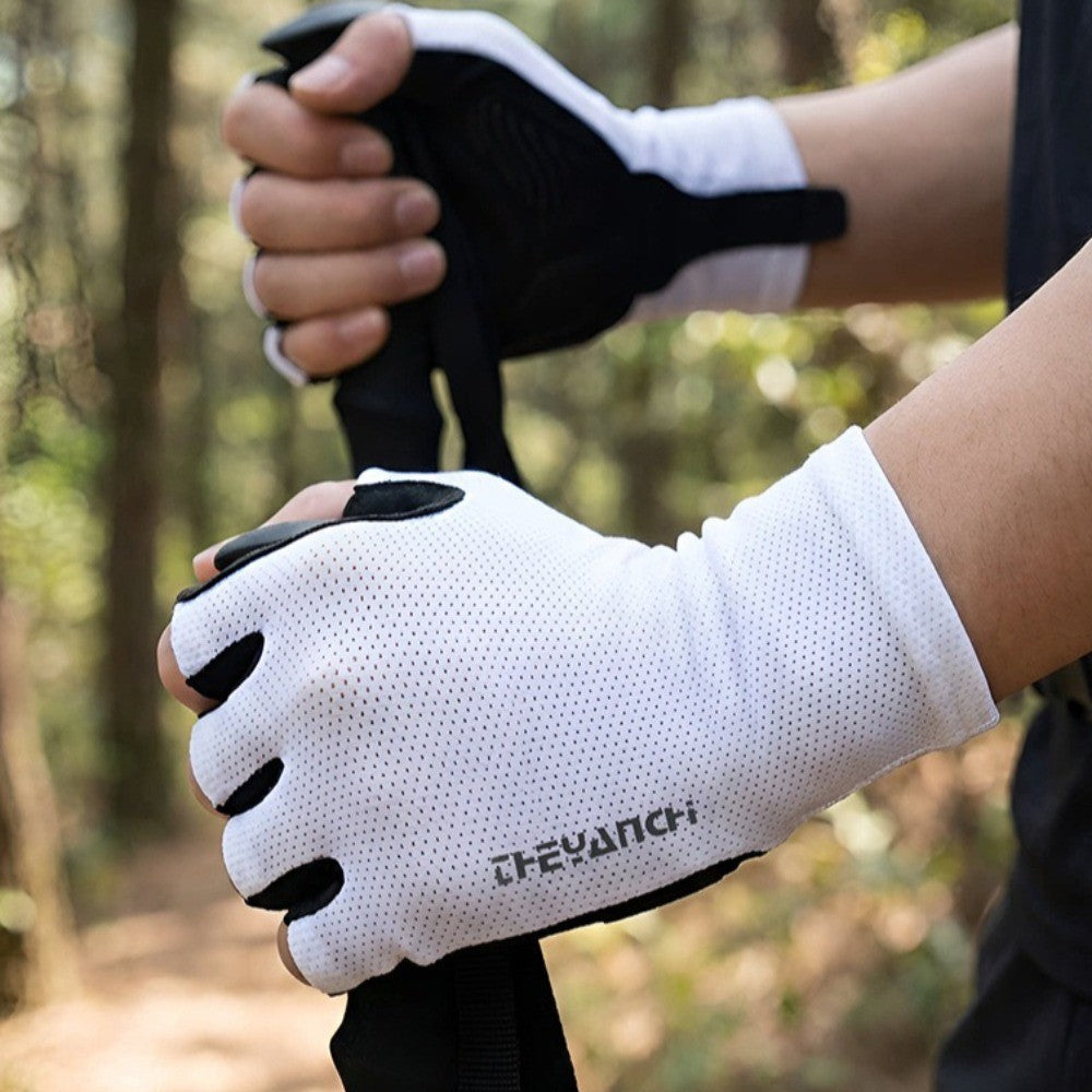 Bicycle Cycling Gloves for Men, Summer Anti-slip Outdoor Fishing Gloves
