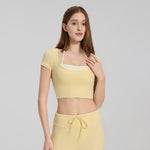Spring Fall Yoga Bra - Fixed Cup Running Slim Fit Sports Bra Top - DX5956