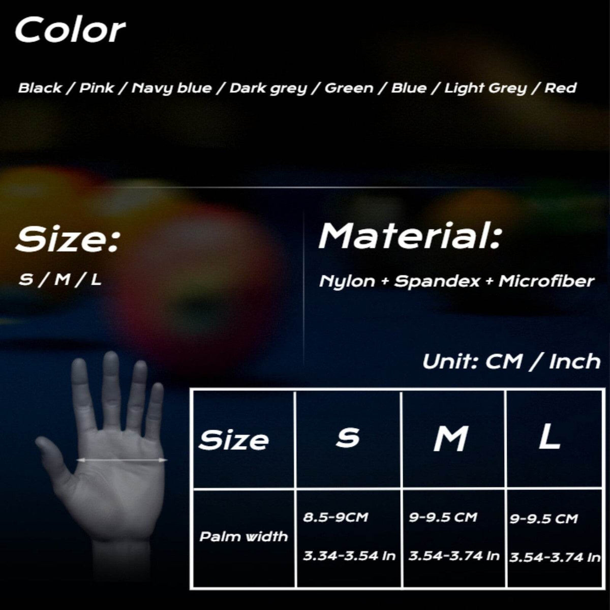 Billiard Gloves Pool Glove - Movagear