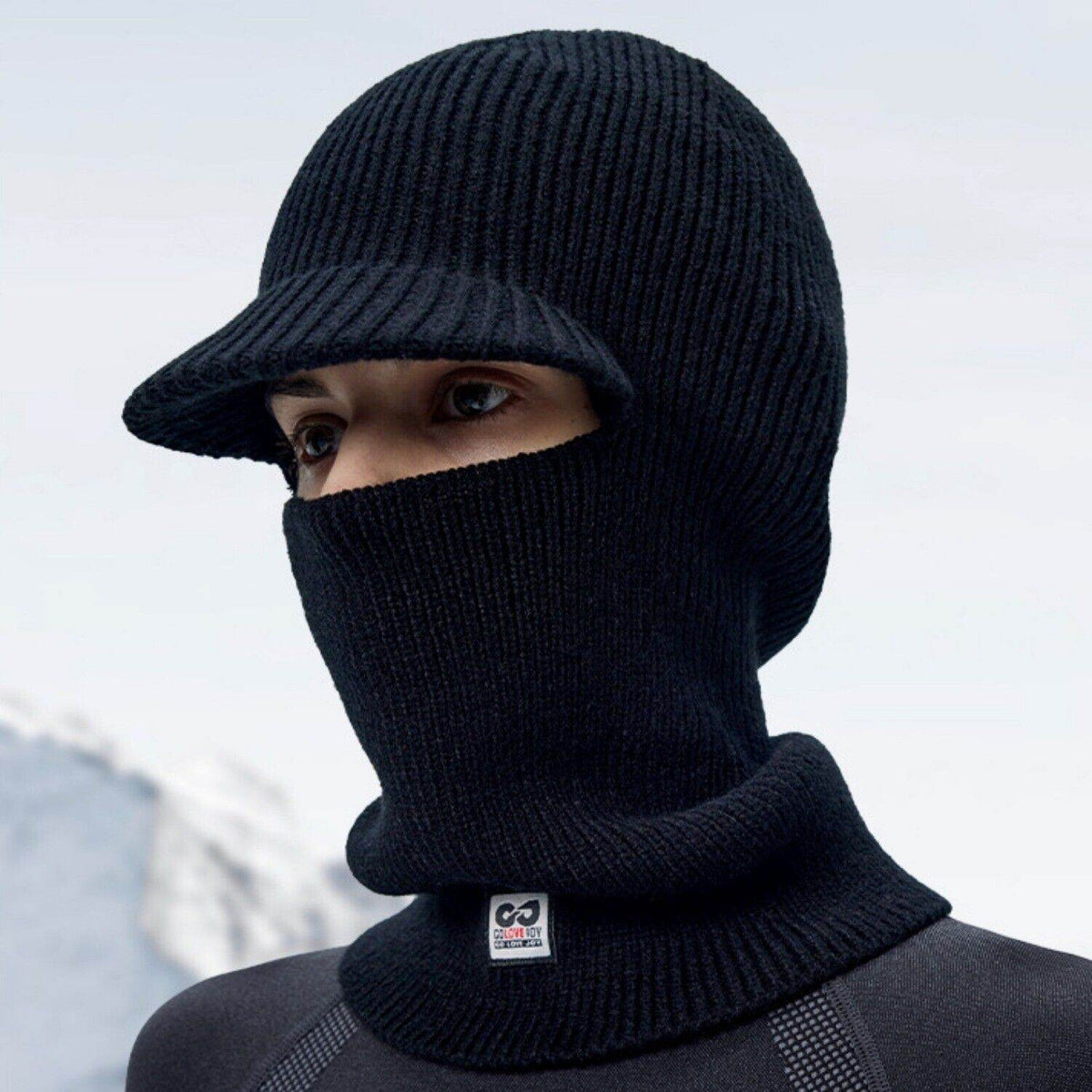 Knit Balaclava Face Cover with brim - Movagear