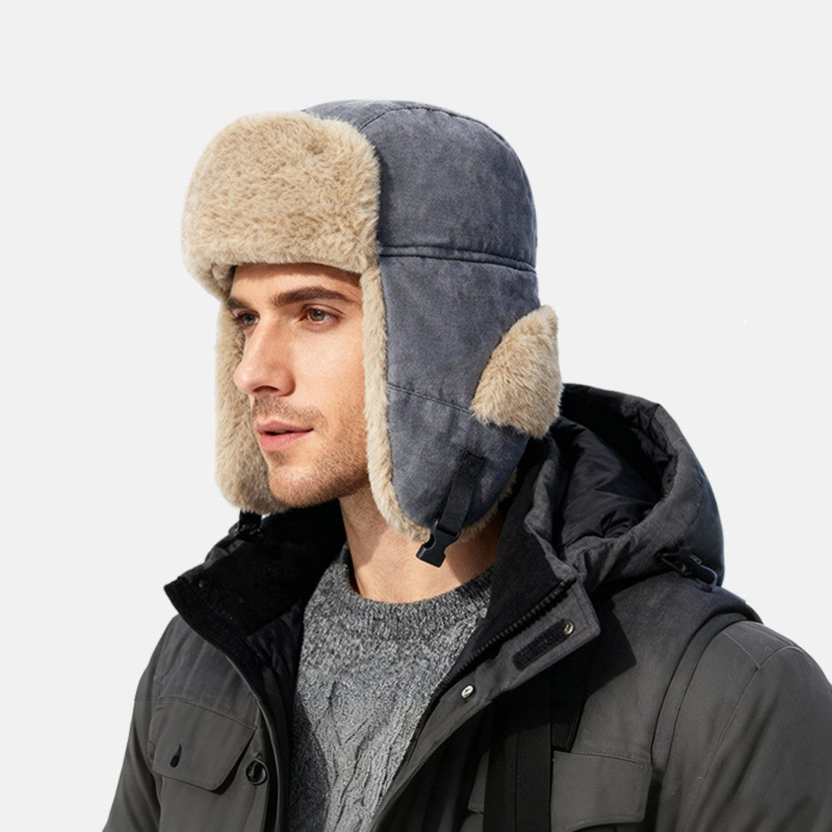 Winter Trapper Hat for Men Women - Aviator Hat Warm Hat for Skiing Hunting