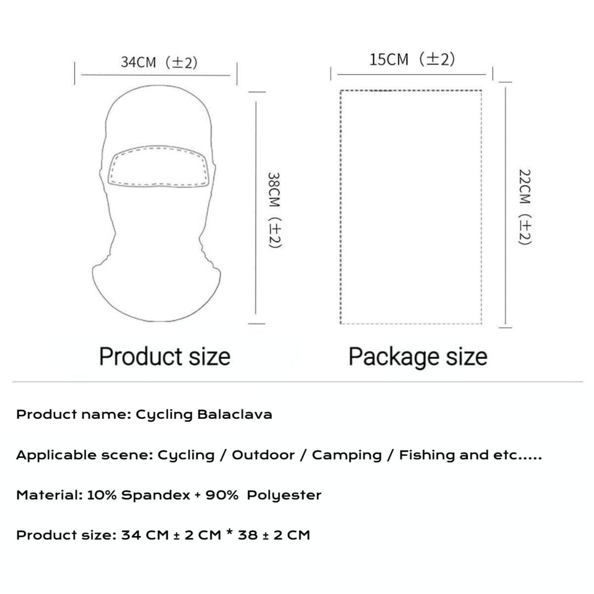 Summer Balaclava Face Mask UV Protection Hood Masks for Men Women - Balaclava