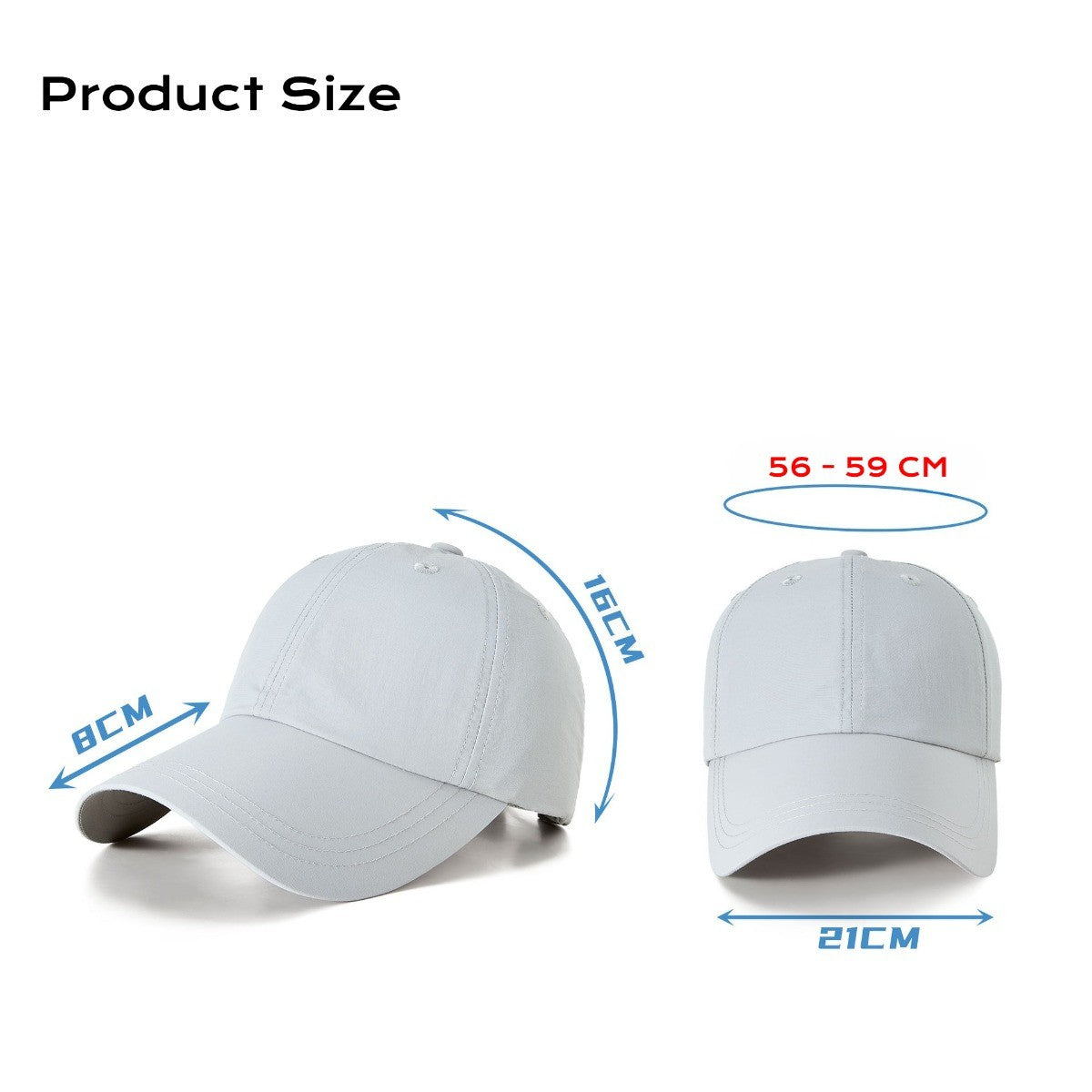 Summer Wide Brim Sun Protection Hat for Women Men Soft Quick Drying Baseball Cap