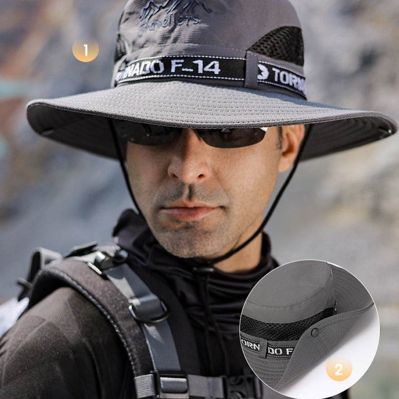 UPF50+ Letter Printed Fisherman Hat - Movagear