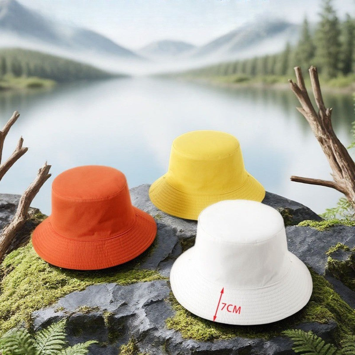 Sun Hats for Men Women - Bucket Hat With Two Side Wearable for Spring Fall Summer