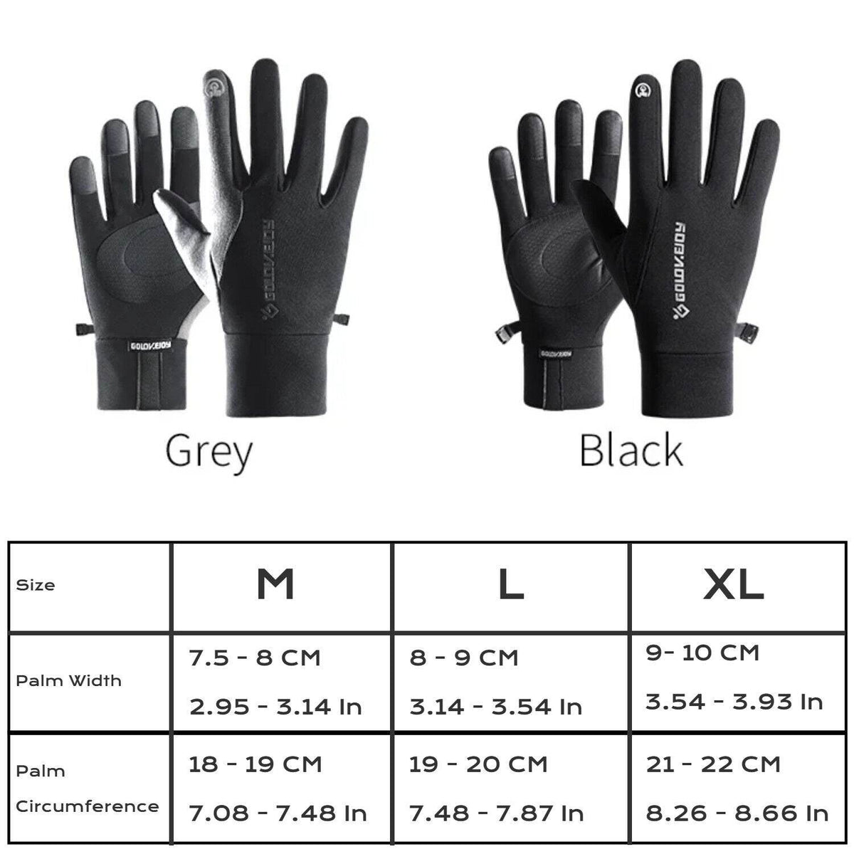 Men Thermal Windproof Waterproof Winter Cycling Gloves Touch Screen Warm Mittens - Movagear