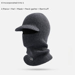 Knit Balaclava Face Cover with brim - Movagear