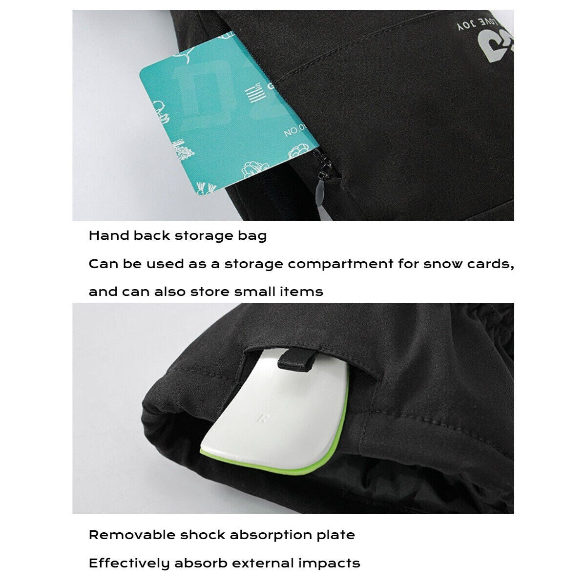 Winter Mittens for Men Women - Warm Thermal Waterproof Mittens for Snowboarding