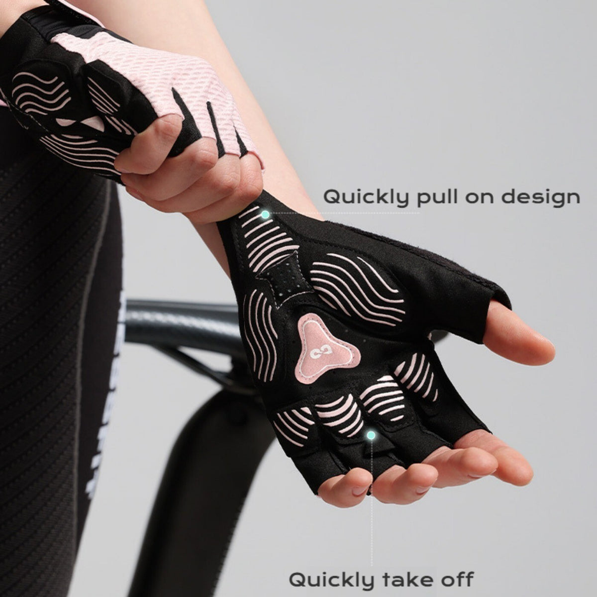 Cycling Gloves for Men Women - Shock Absorption Biking Gloves - Anti-Slip Glove