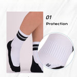 Sports Socks - Badminton Tennis Socks for Men Women - Breathable Running Socks