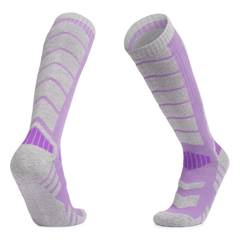 Wool Blend Skiing Socks for Men - Winter Thermal Outdoor Hiking Snow Socks