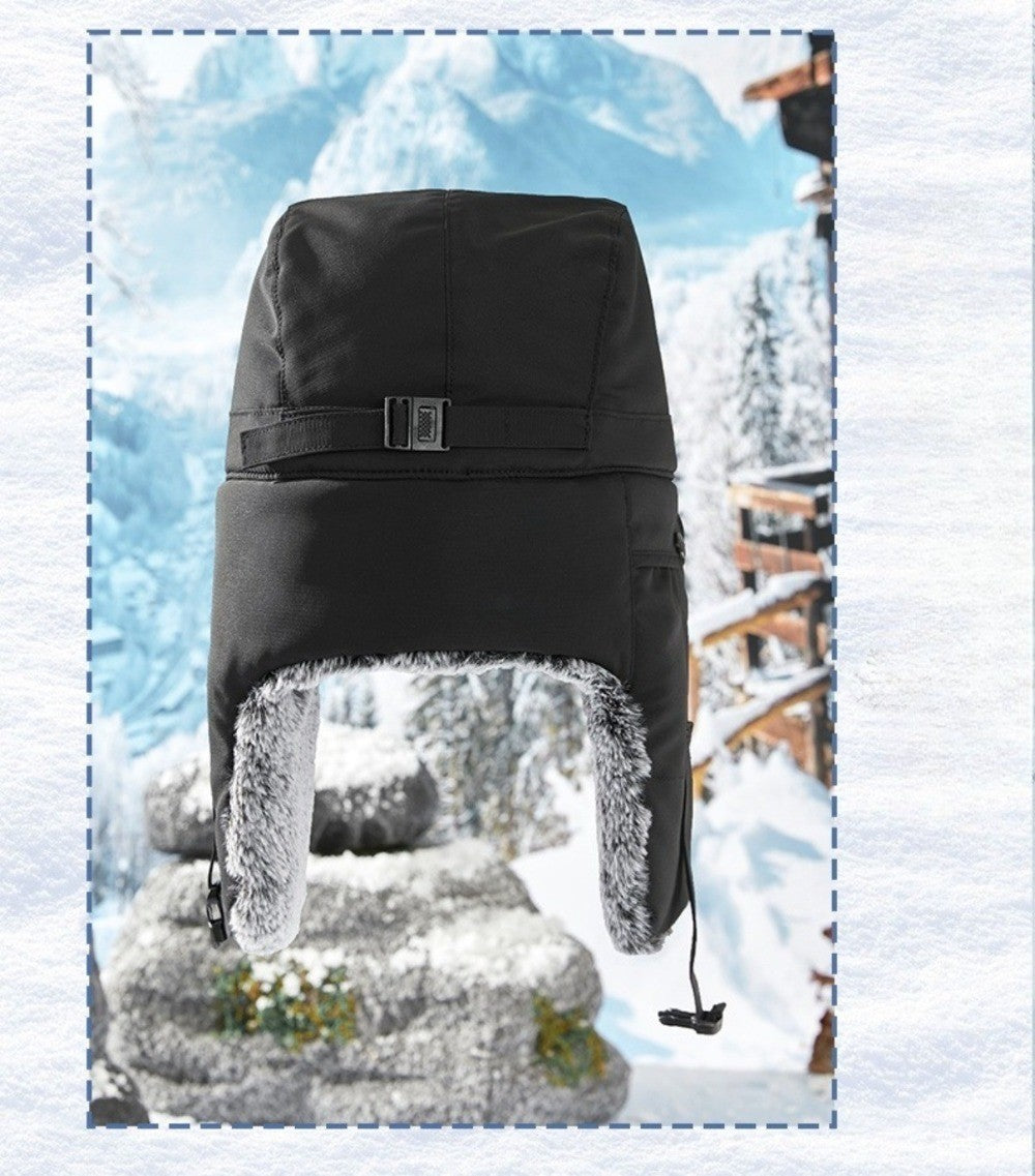 Winter Trapper Hat for Men Women - Thermal Aviator Trapper Hat