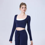 Thermal Yoga Clothes Built-in Bra - Running Sports Bra for Winter Fall CX5589
